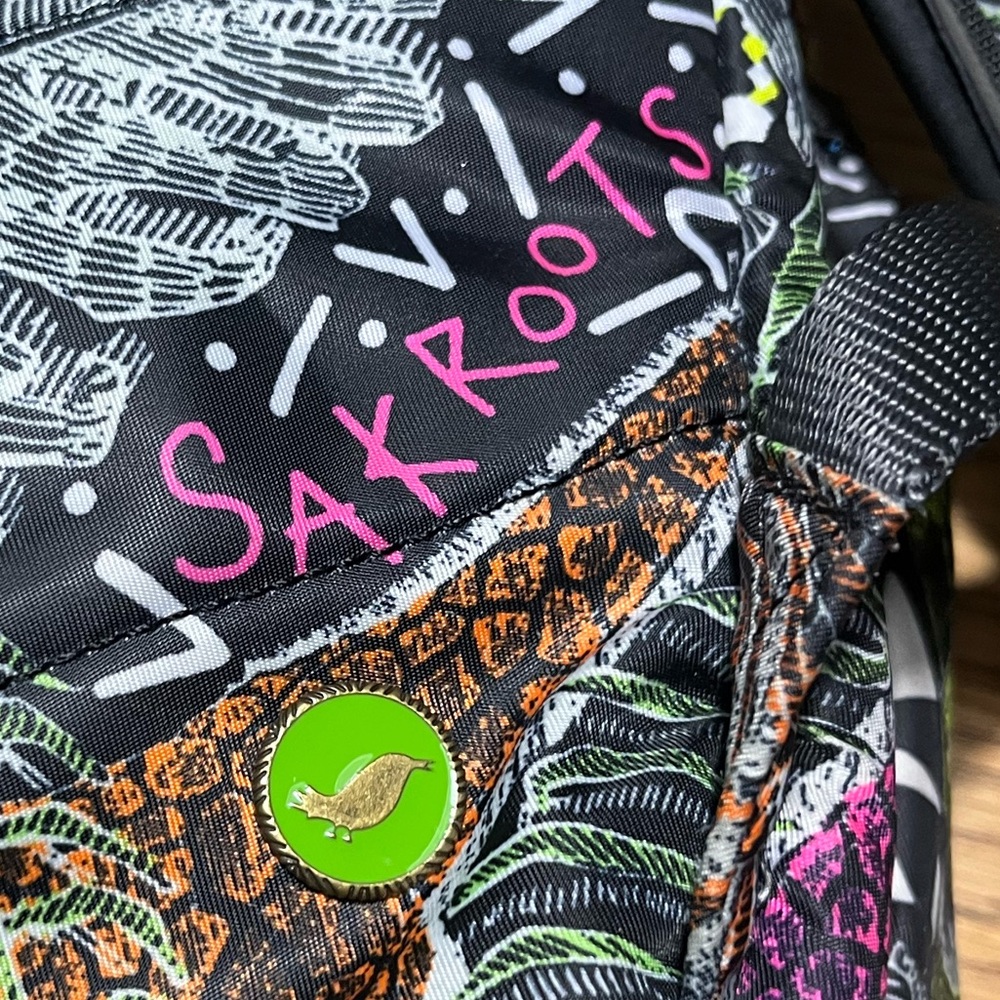 Sakroots Artist Circle Laptop Backpack | Black Wildlife | Fits 15” Laptop - Picture 12 of 15